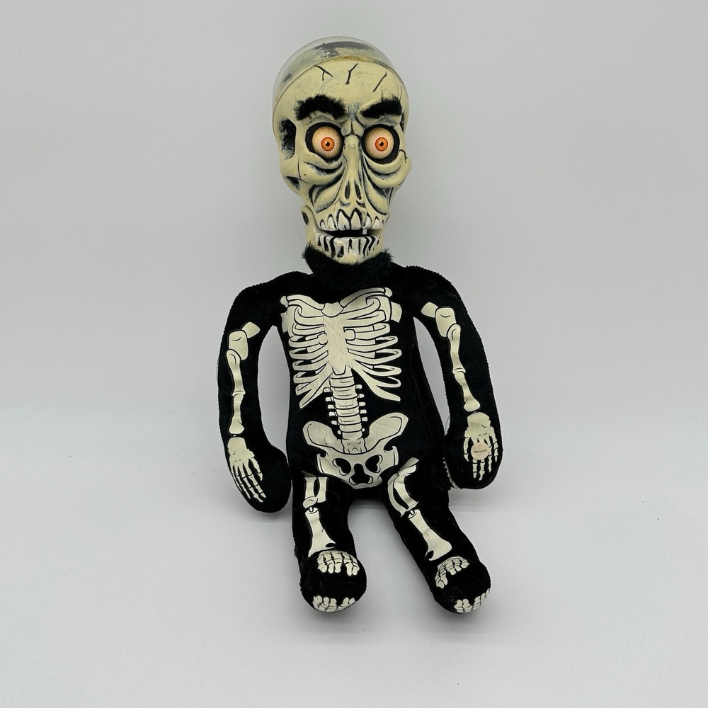 Jeff Dunham Achmed Talking Doll 18" Tested Works 2010 Missing Turban Skeleton